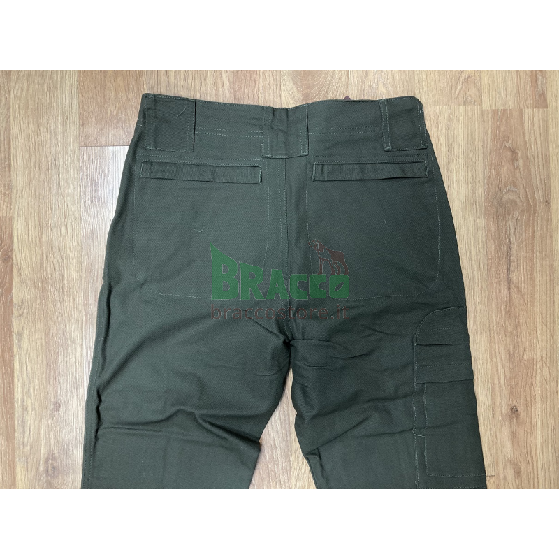 PANTALONI F2 NUOVA VERSIONE IN CANVAS SENZA FODERA - VERDE - SAFARI SPORT (SHEPAN01) !!!FINE SERIE!!!