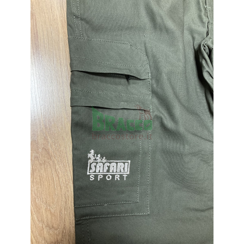 PANTALONI F2 NUOVA VERSIONE IN CANVAS SENZA FODERA - VERDE - SAFARI SPORT (SHEPAN01) !!!FINE SERIE!!!