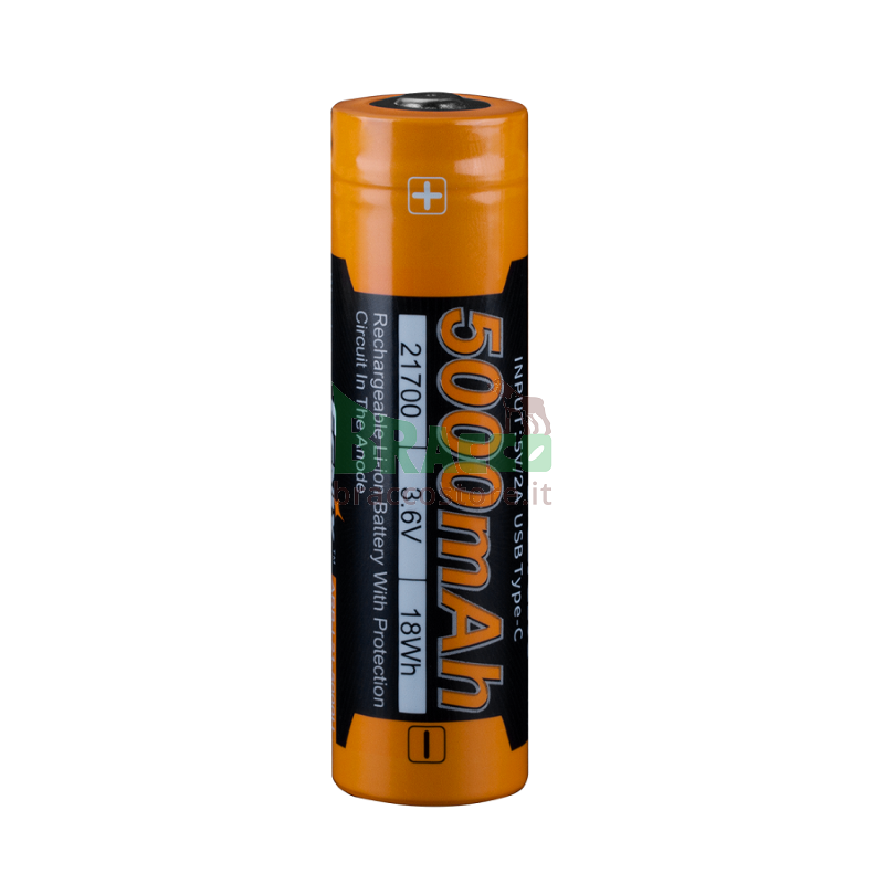 Batteria ricaricabile 21700 - 5000 mah - fenix