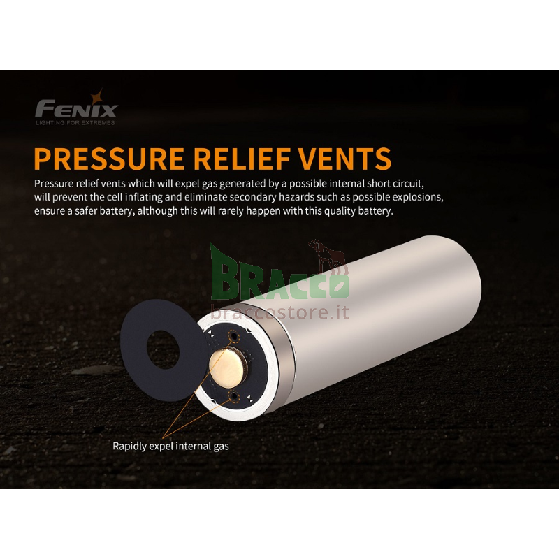 Batteria ricaricabile 21700 - 5000 mah - fenix