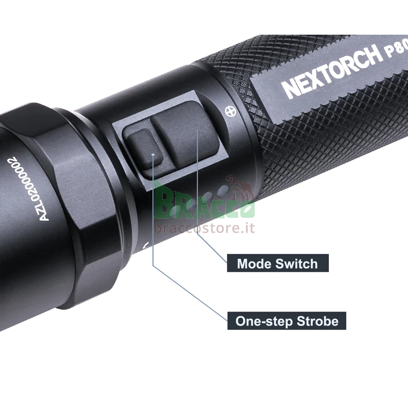 Torcia ricaricabile - p80 - 1600 lumen - nextorch