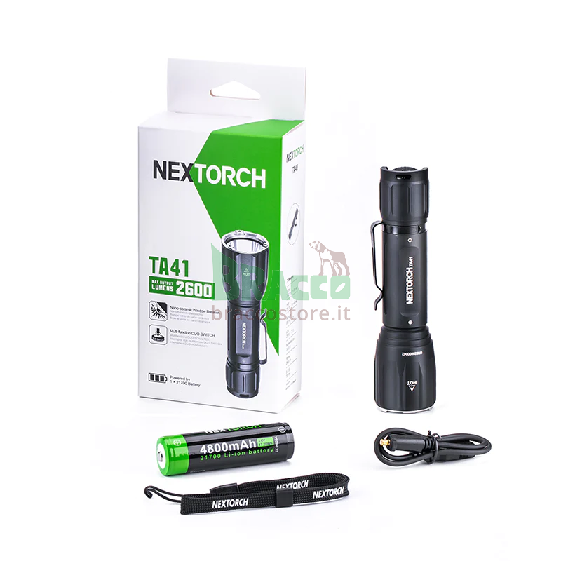 Torcia ricaricabile - ta41 - 2600 lumen - nextorch
