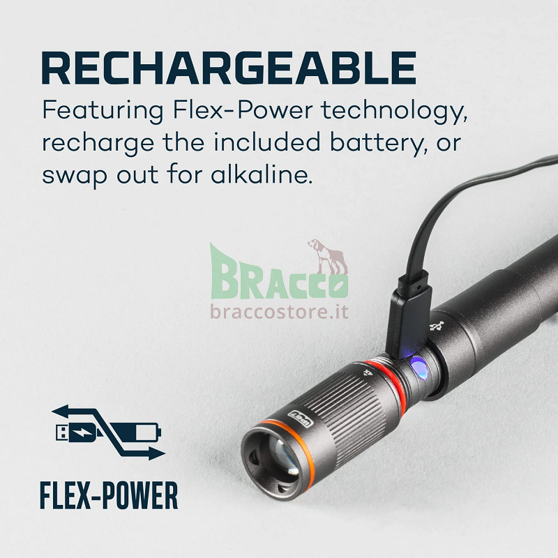Torcia ricaricabile  - columbo 250 flex - 250 lumen - nebo