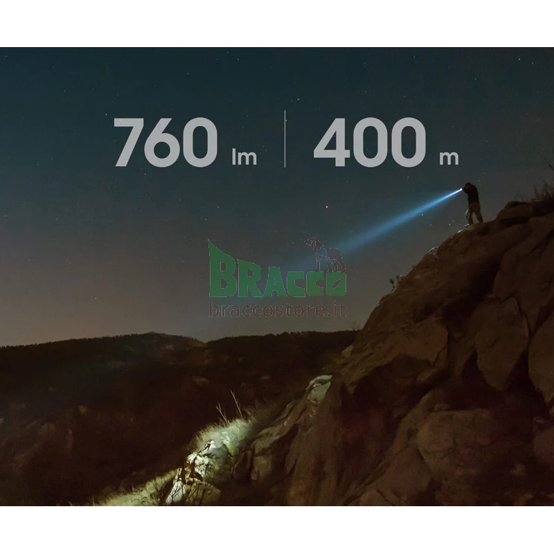 Torcia in set per montaggio al fucile - t5 hunting set - 760 lumen - nextorch