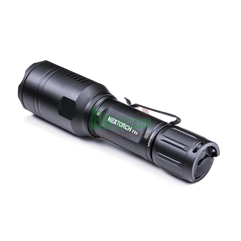 Torcia ricaricabile in set per montaggio al fucile - t53 hunting set - 760 lumen bianca + 129 lumen verde + 109 lumen rossa - nextorch