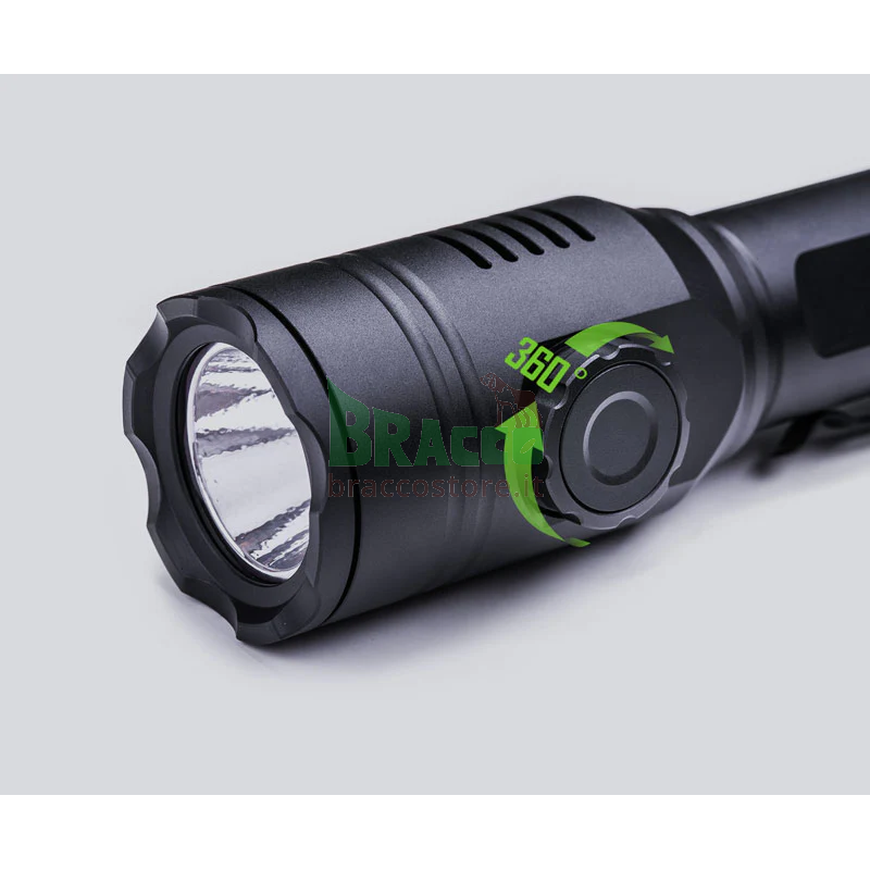 Torcia ricaricabile in set per montaggio al fucile - t53 hunting set - 760 lumen bianca + 129 lumen verde + 109 lumen rossa - nextorch