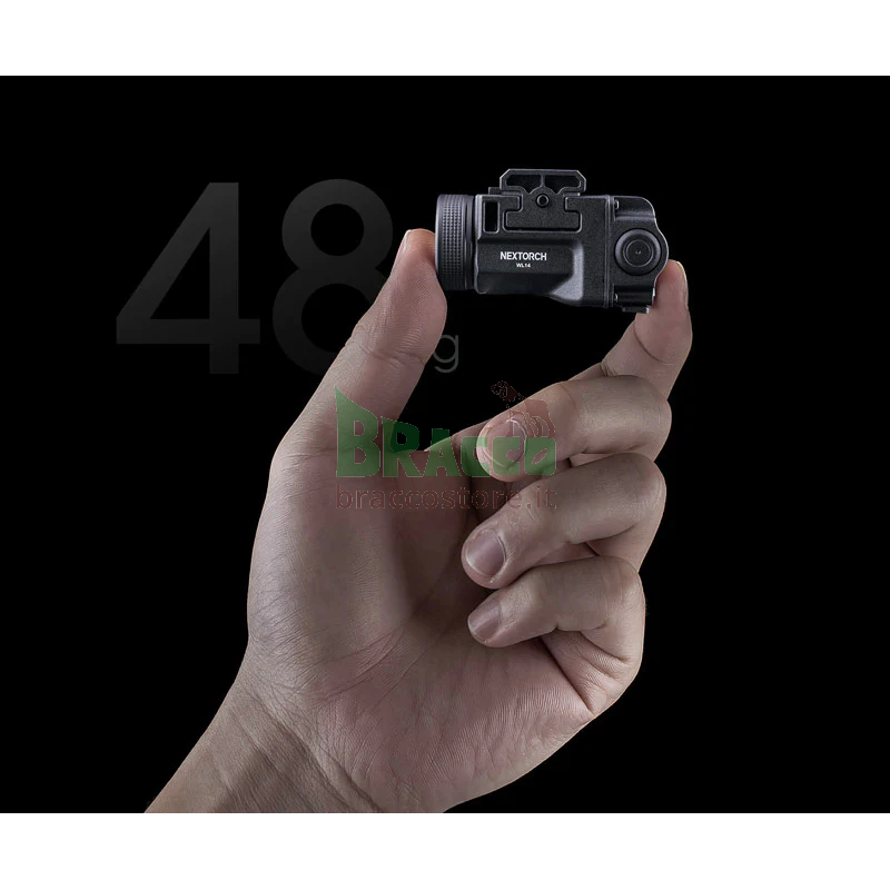 Torcia tattica ricaricabile per pistola - wl14 - 500 lumen - nextorch
