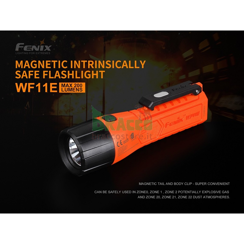 Torcia LED ATEX Antideflagrante WF11E 200 Lumen - Fenix - Offerta per Rinnovo Collezione