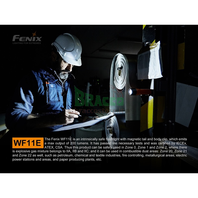 Torcia LED ATEX Antideflagrante WF11E 200 Lumen - Fenix - Offerta per Rinnovo Collezione