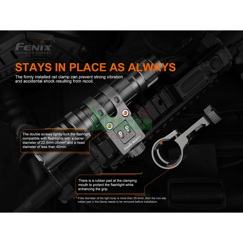 Adattatore Tattico ALG-15 con Sgancio Rapido Senza Viti - Fenix - Offerta per Rinnovo Collezione