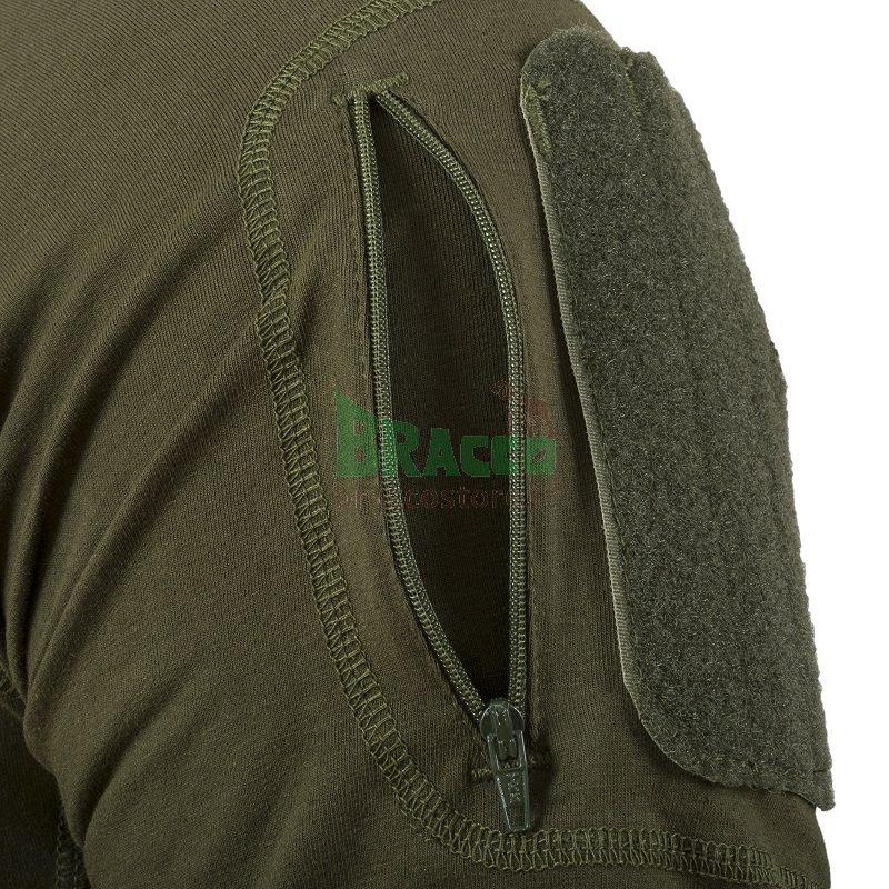 Combat shirt short sleeves with pockets - verde - highlander
