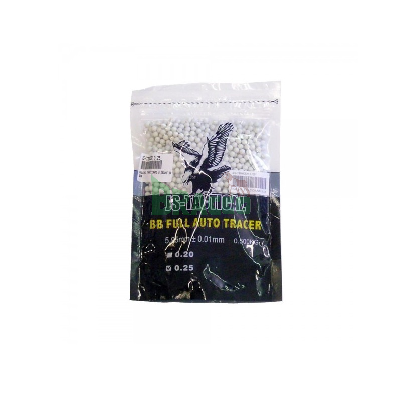Pallini traccianti da softair 0,25 grammi - js-tactical