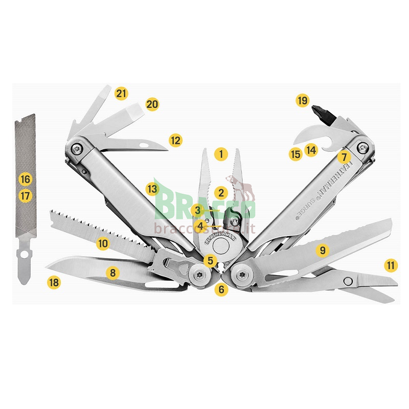 Pinza multiuso surge - silver - leatherman (ltg830165)