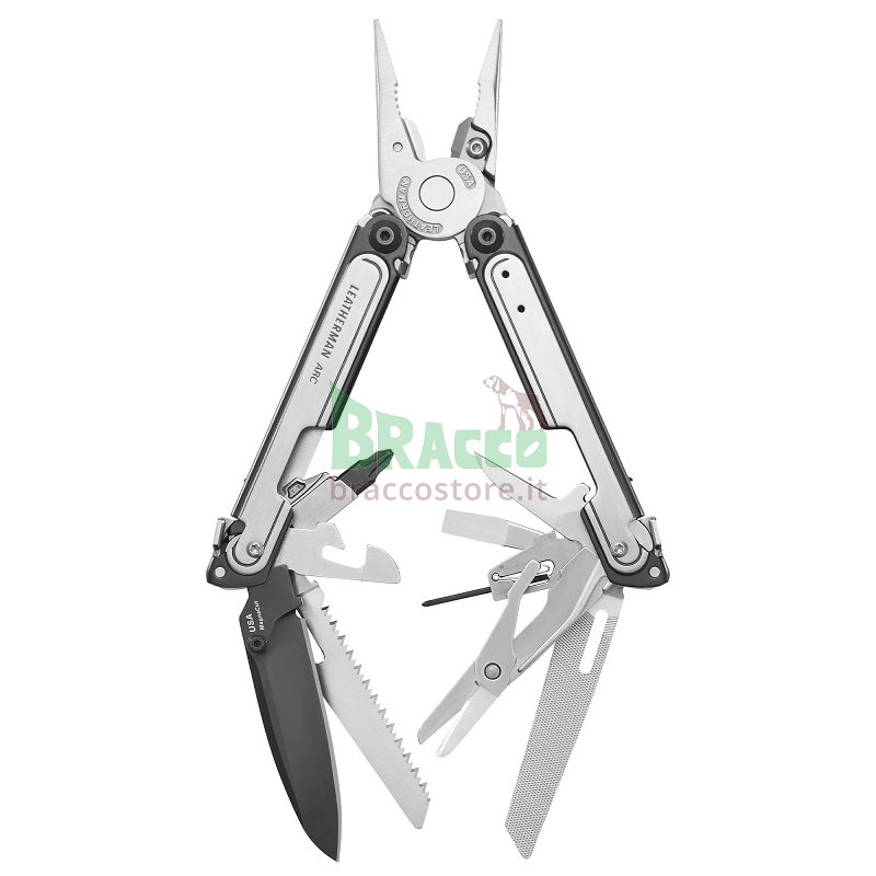 Pinza multiuso arc - dlc nero e acciaio inossidabile - leatherman (ltg833076)