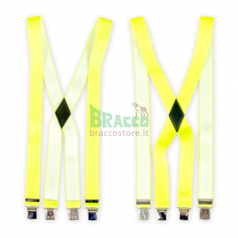 Bretelle elastiche - giallo fluo