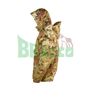 Parka impermeabile e traspirante con 2 cappucci con liner generazione ii sbb vegetato - sbb  (3113)