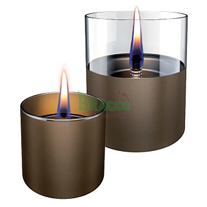 Set 2 candele lilly 8 e 10 - chocolate - tenderflame (tnf tf-600341)