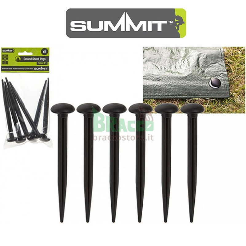 Picchetto a fungo per telo sottotenda - 12 cm - summit (581004)