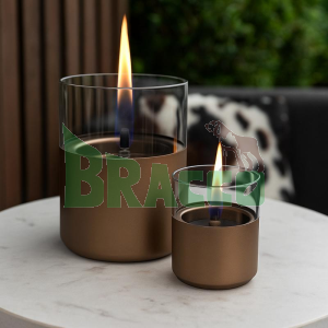 Set 2 candele lilly 8 e 10 - chocolate - tenderflame (tnf tf-600341)