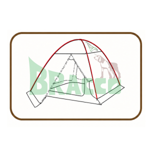 Tenda 3 Posti Nordkapp 3 ALU Marrone - Bertoni - Outlet